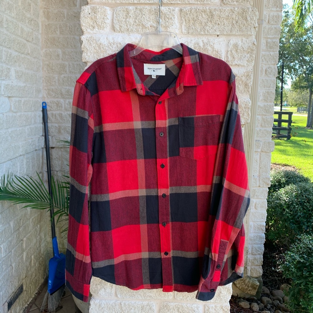 Pacsun Modern Amusement Plaid Flannel Shirt